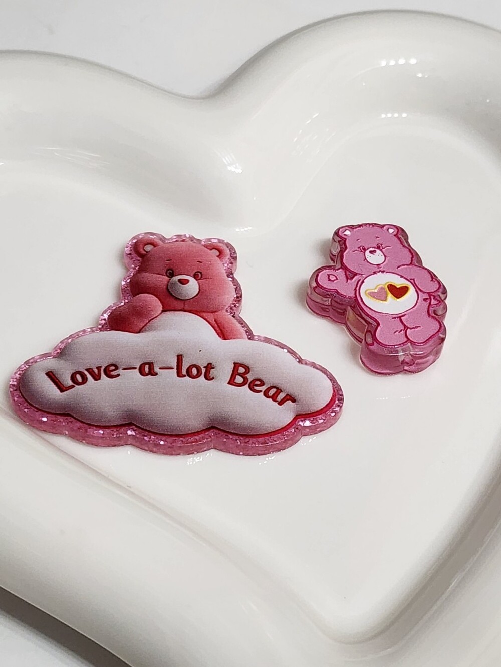 Bear Flatback Focal Bead Badge Keychain Crafts Magnet Beaded Pen Bag Clip